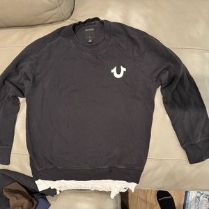 Men’s True Religion Matching Sweatshirt and Pants Black and White